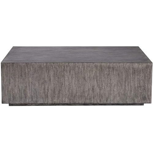 Uttermost Kareem Modern Coffee Table in Metallic Gray