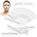 Produktbild SNAGAROG Augenbrauen-Lineal, 100 pcs Einweg Augenbrauen Microblading Schablonemit 1 wiederverwendbaren Augenbrauen Schablone,Augenbraue Sticker Lineal Werkzeug