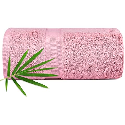 CANFOISON Extra Large Bath Towel Sheets for Body, Sensitive Skin, Adult Kids Baby Luxury Super Soft Highly Absorbent Oversized Towels 35" x 70" 1 Pack Pink Cover