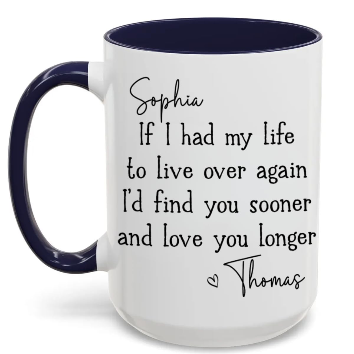 If I Had My Life To Live Over Again I Would Find You Sooner So That I Could
