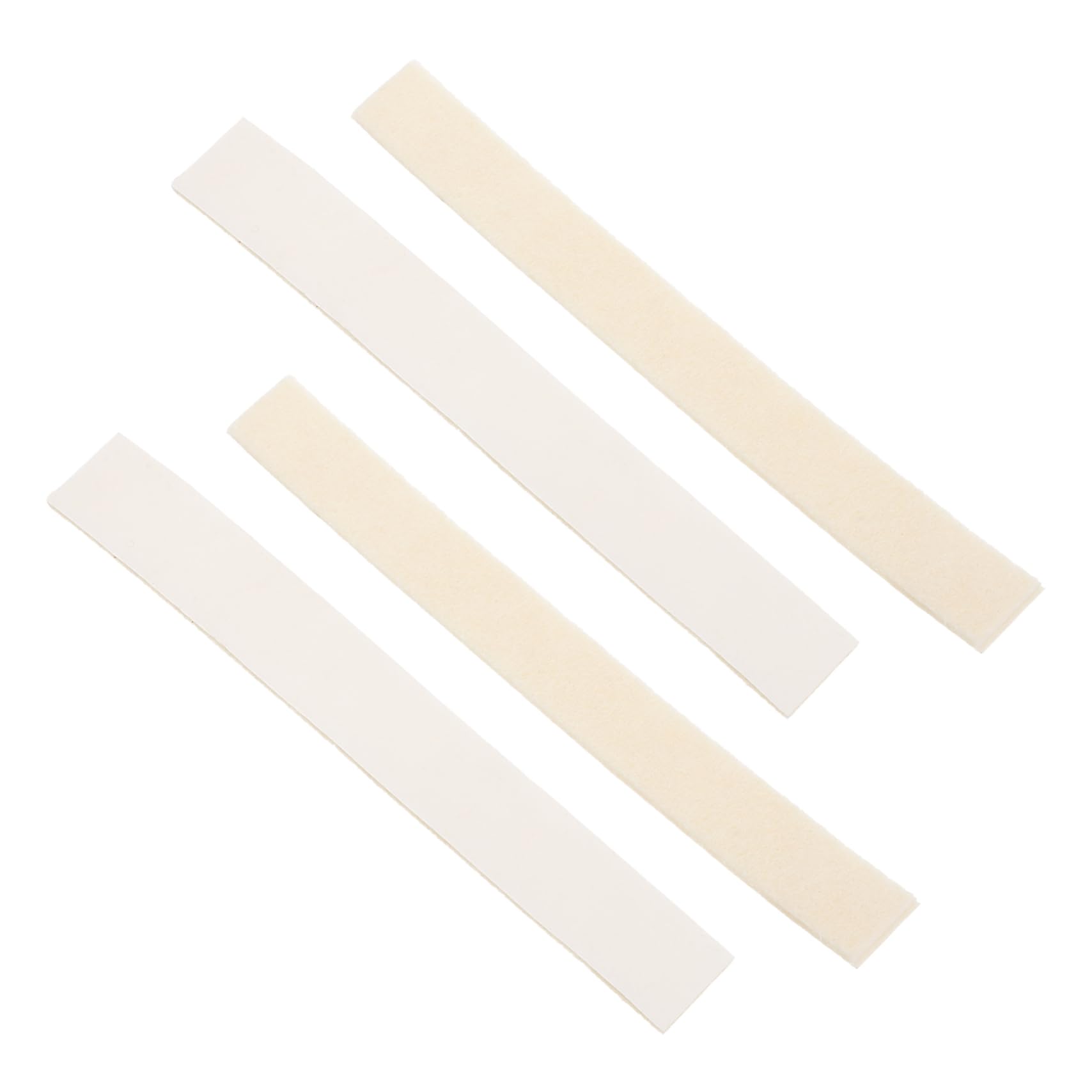 BESPORTBLE 4Pcs Clarinet Practice Felt Strips and Flute Mute Felt Strips with Self Adhesive Backing for Saxophone and Trombone Soundproofing and Collision Prevention Pads