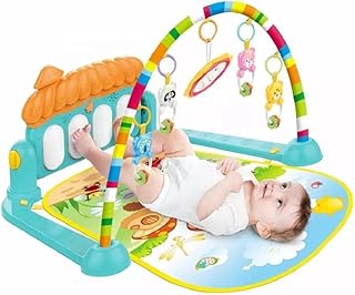 Wiggly ToysBaby Kick and Play Musical Keyboard Baby Gym Mat with Lights, Rattles, and Piano – Multi-Function Fitness Rack ... Price In India