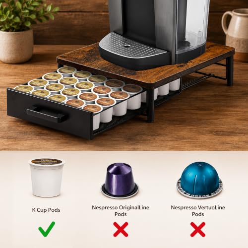 Image of Coffee Pod Storage Drawer for Keurig K-Cup Pods, Holds 35 Capsules