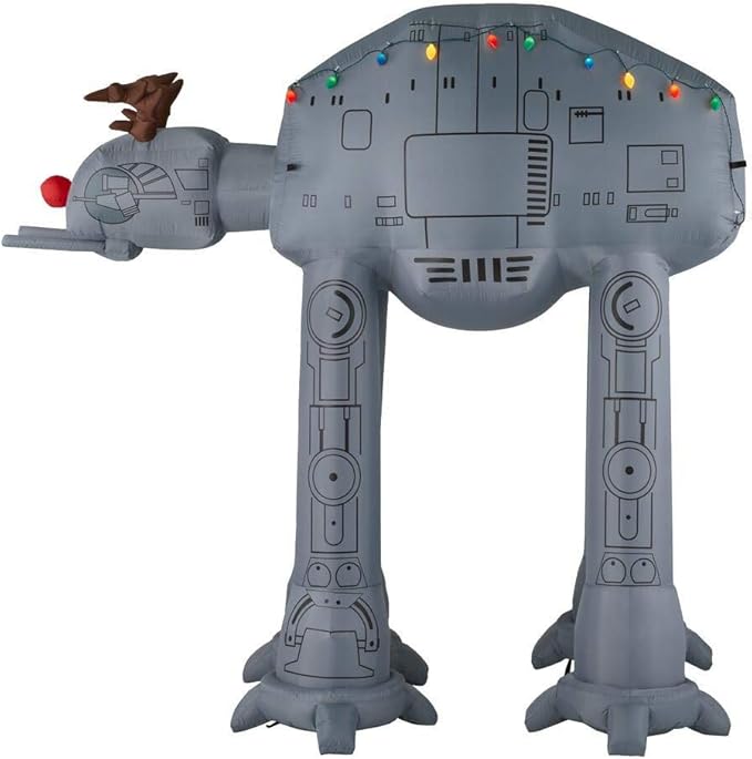 Gemmy 8.5Ft. Tall Christmas Inflatable Airblown Star Wars at-at Indoor/Outdoor Holiday Decoration