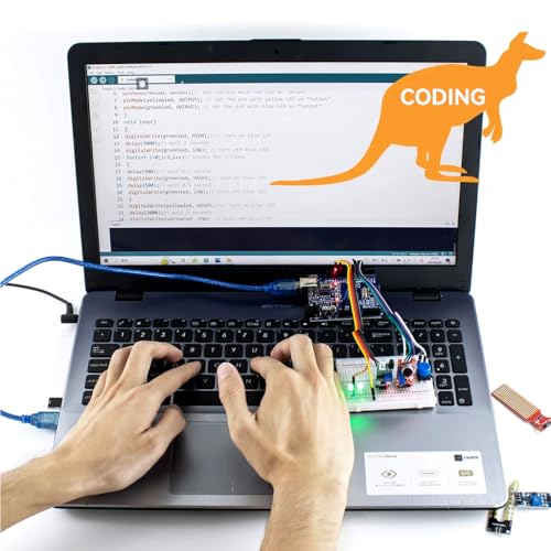 Image of Serplex UNO Starter Kit for UNO R3 Development Board Compatible with Arduino IDE, 400 Hole Breadboard, Sensors, and Obstacle Avoidance Module for Learning, Prototyping, and Creative Innovation