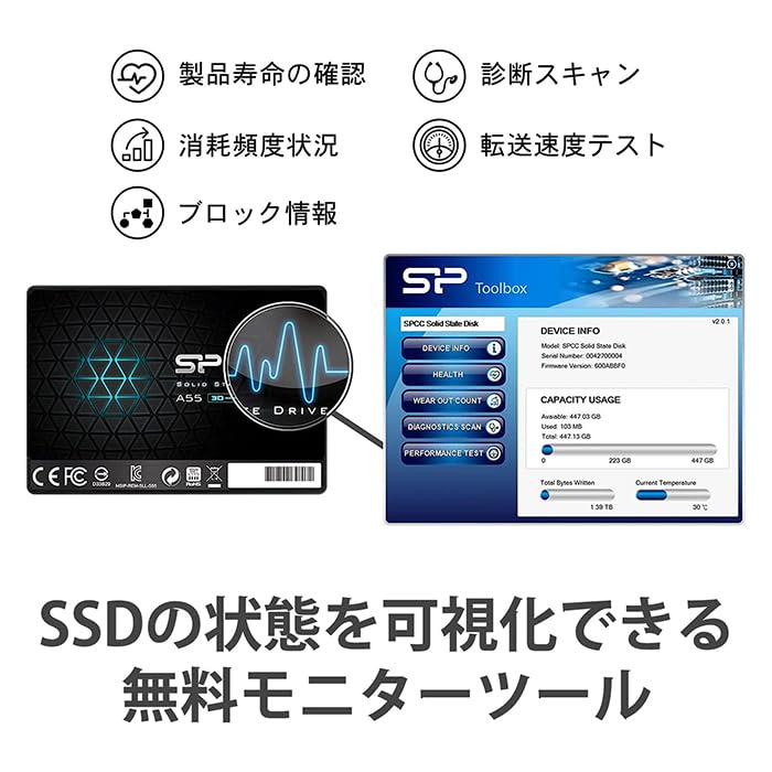 Amazon | シリコンパワー SSD 512GB 3D NAND採用 SATA3 6Gb/s 2.5