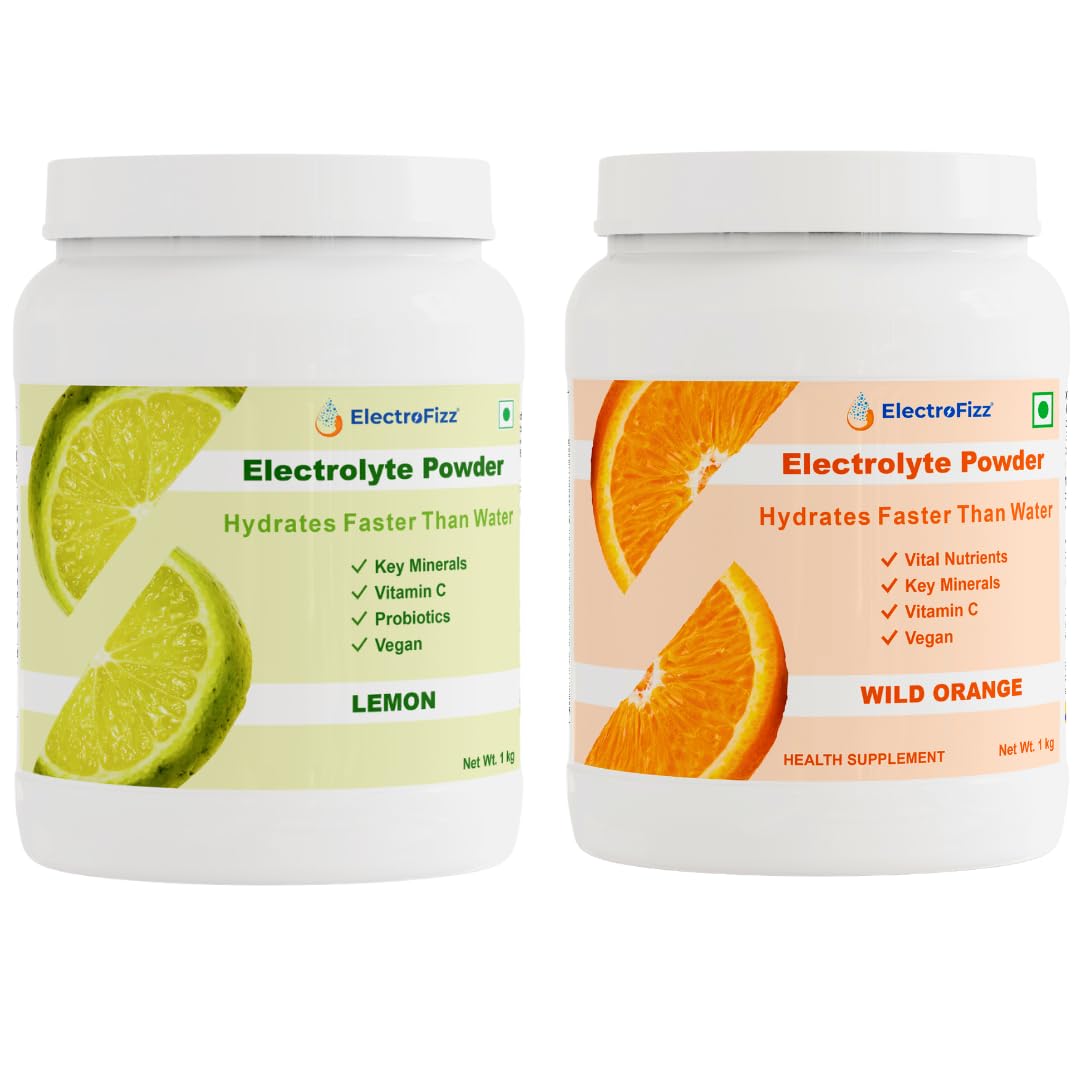 ElectroFizz Electrolyte Powder 200 servings|40 litres Energy Drink| Electrolyte Powder with Probiotics & Vitamin C | Instant Energy Drink for Workout for Men & Women- Combo Pack Citrus Blast 2 Kg Jar Pack (B0DHVWYH3S) Amazon Price History, Amazon Price Tracker