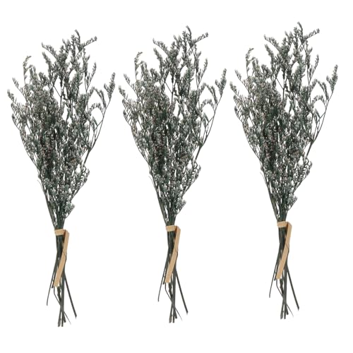 Ramo de Flores Secas Gypsophila, 3 Ramilletes Artificiales