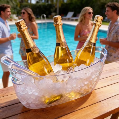 Cubo de hielo de 5 L para barcos y fiestas, enfriador de bebidas portátil 4