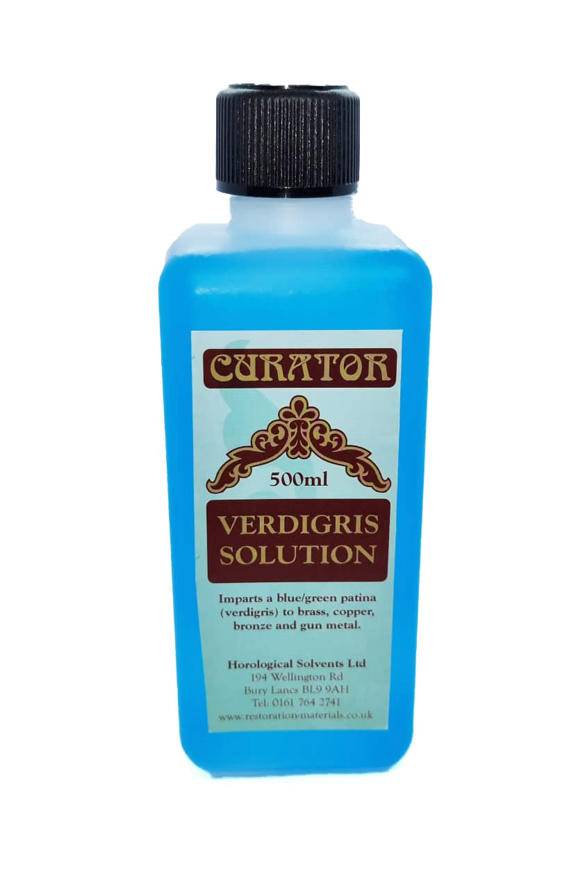 HorologicalCurator Antiquing Aging Patination Finishing Fluid 500ml (Verdigris)