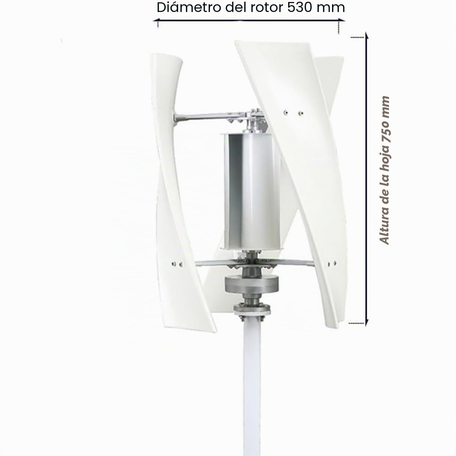 3000W Generador de Turbina de Viento Kit 24V 48V 220V Portátil Generador de Turbina de Viento Kit Con 3 Palas/Controlador Para la Energía Solar Eólica Fabricante de Equipos
