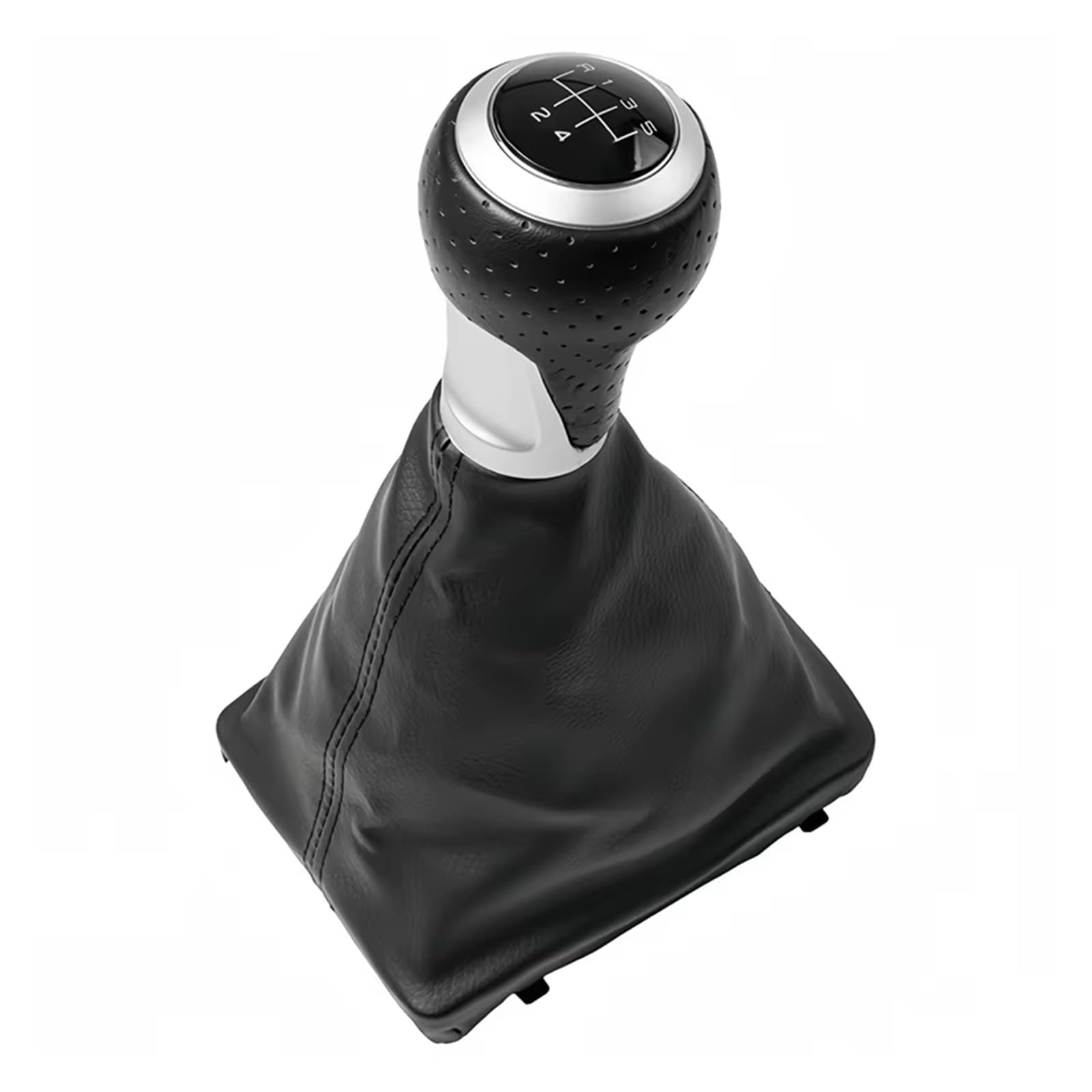 Srvsqtptvk B0545 Car Shift Knob For A6 C6 2004-2012 Shifter Lever Replacement Manual Gear Shift Knob Pu Gaiter Boot(B0545)