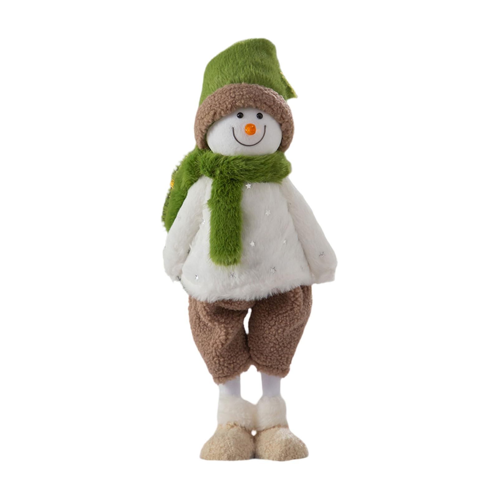 Buxuaaaa K Christmas Santa/Snowman/Deer Figure Home Decoration Standing Dolls Window Adorment Ornament For Indoor Outdoor Christmas Ornament