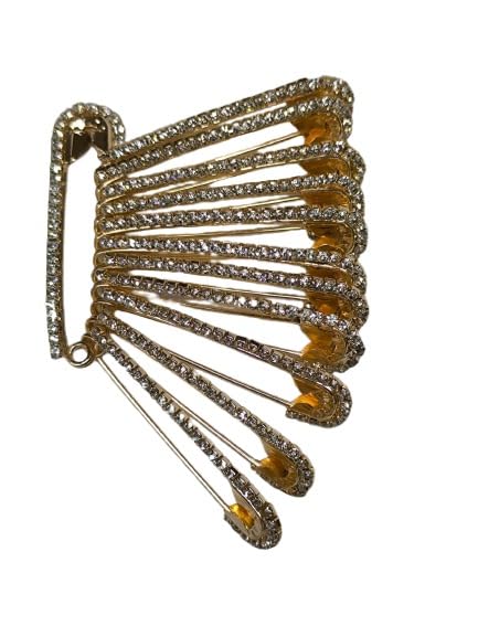 Sharanya Fashions | Safety Saree Dress Kurtis Pins Pallu Dupatta Chunari Scarf Sari Pleats Clip Pin for Women (Rosegold-12pcs) (B0DFWQX3S2) Amazon Price History, Amazon Price Tracker