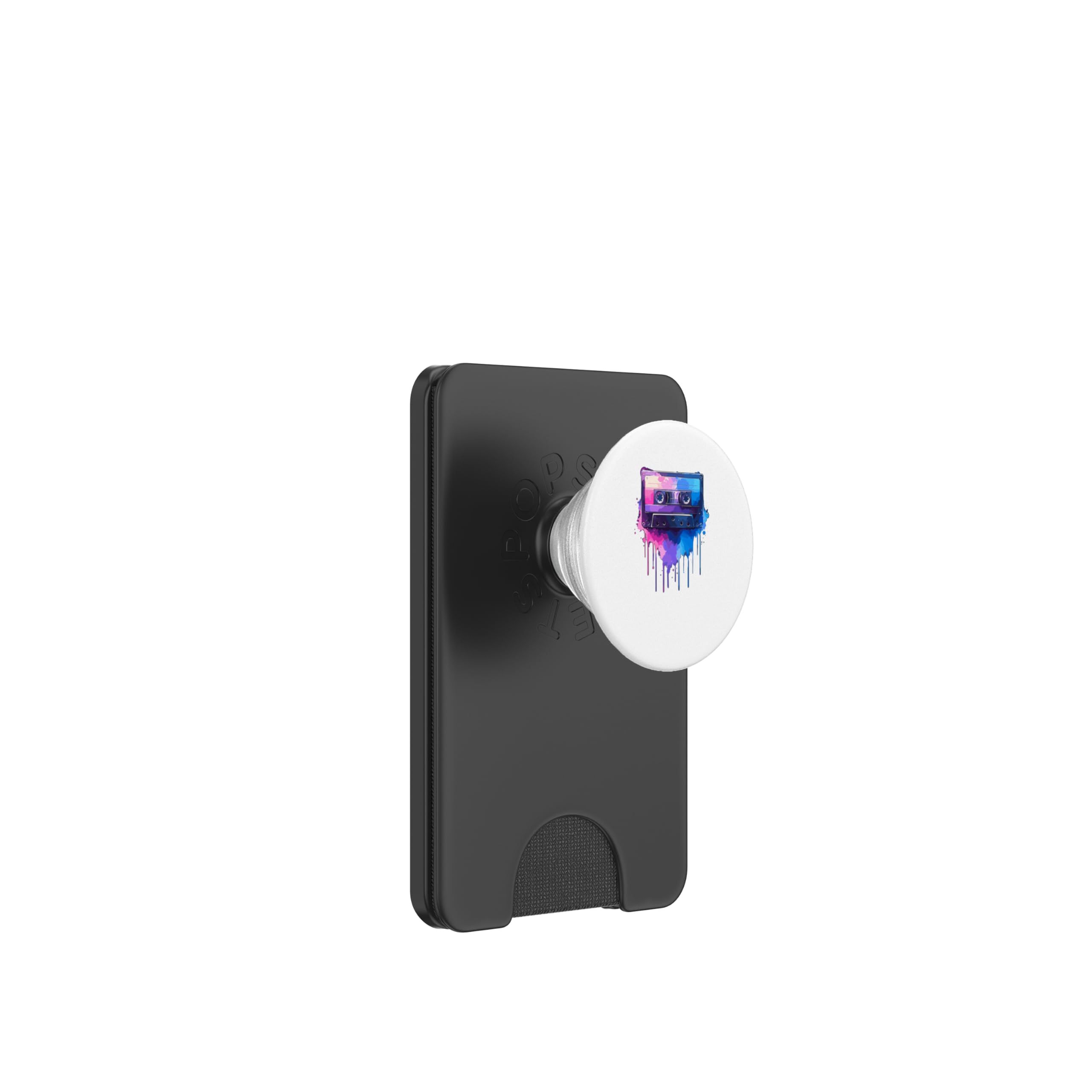 Splash Art Cassette Player Music Tape Recorder PopSockets PopWallet for MagSafe