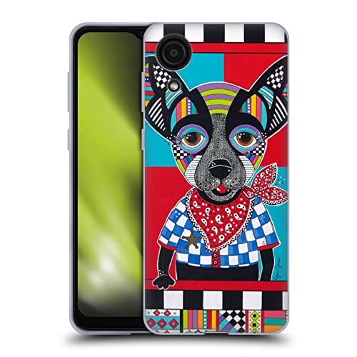Presa confortevole e sicura Head Case Designs Licenza Ufficiale Jonna James Dog Animali Cover in Morbido Gel Compatibile con Samsung Galaxy A03 Core (2021)