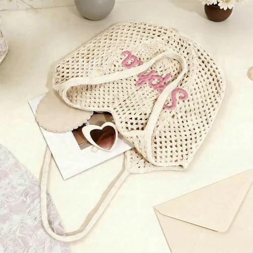 Bolsa de Playa de Ganchillo Personalizada para Mujer miniatura 3