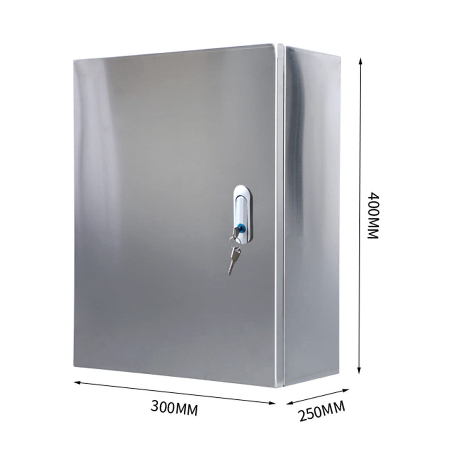 XBTGS Caja de medidor eléctrico, Caja de Conexiones eléctricas de Acero Inoxidable para distribución de energía Solar y eléctrica, Varios tamaños.,400 * 300 * 250mm