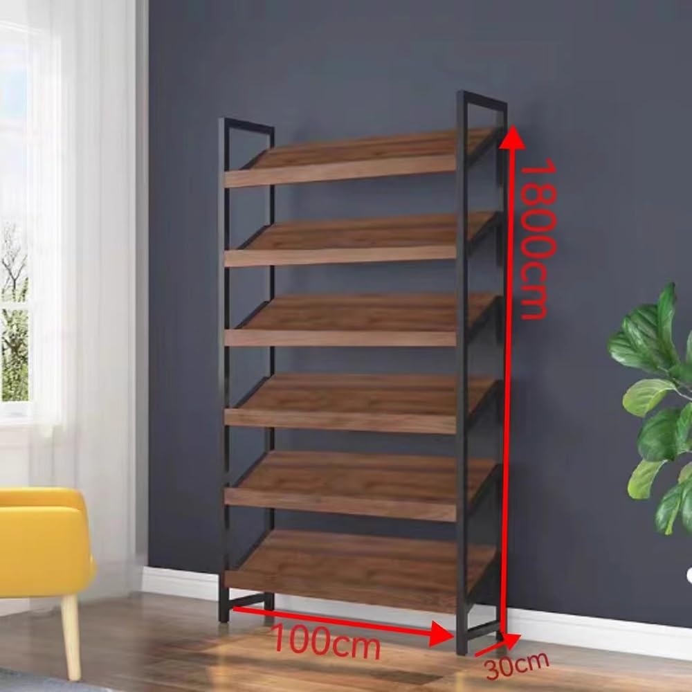 Support à journaux au design moderne en bois pour rangement de magazines inclinés, étagères du sol au plafond, publicité, littérature