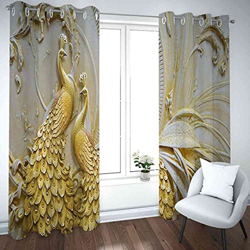 Rideaux isolés thermiquement et phonique en polyester à oeillets