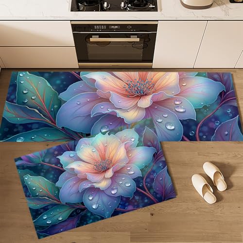 Alfombras de cocina lavables con base segura que aporta color a tu entrada 3