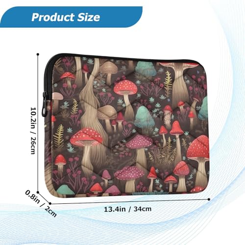Funda para portátil 13-14 pulgadas impermeable diseño hongos miniatura 3