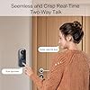 Doorbell Camera Wireless No Subscription, Video Doorbell with 4.5" Monitor Screen, No WiFi No App Needed, 2-Way Intercom Audio for Home Privacy, Night Vision, 120° Wide Angle, SD Card Local Recording