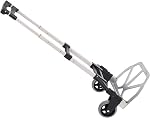 HOMCOM pliage de camion à main et dolly avec 2 Roues pour le déménagement, chariot à bagages lourd, boîte en aluminium 3 Poignée télescopique réglable de niveau pour 154lbs Capacité de charge