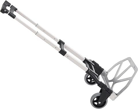 HOMCOM Carro Plataforma de Transporte Carretilla Plegable Carretilla de Mano hasta 70 kg