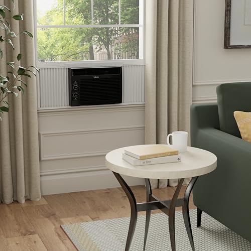Midea RMW05MWB (renovado) 5,000 BTU 150 pies cuadrados Aire acondicionado de ventana mecánica, negro - Vista 3