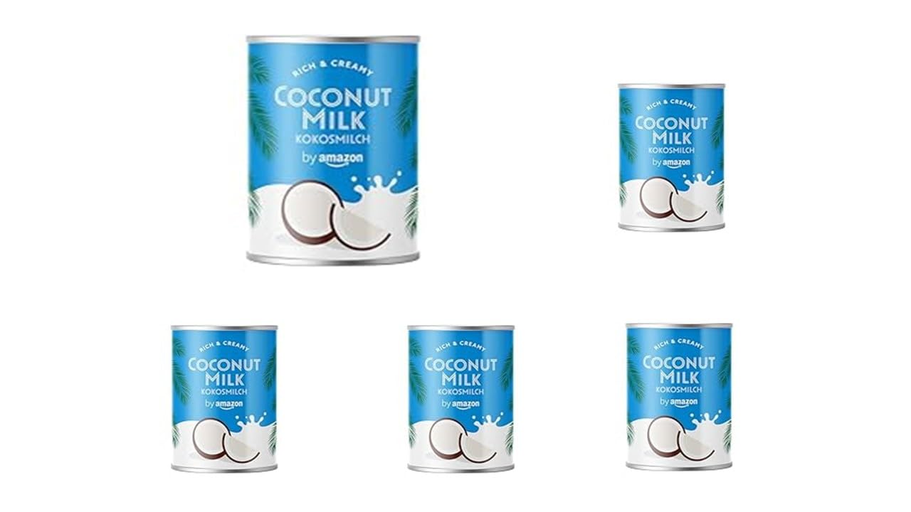 by Amazon Kokosmilch, 400ml (Packung mit 5)