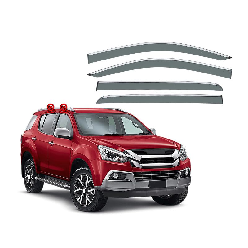 Deflectores de aire Isuzu MU-X RF 2013-2019: accesorios para coche y cubiertas de lluvia y sol