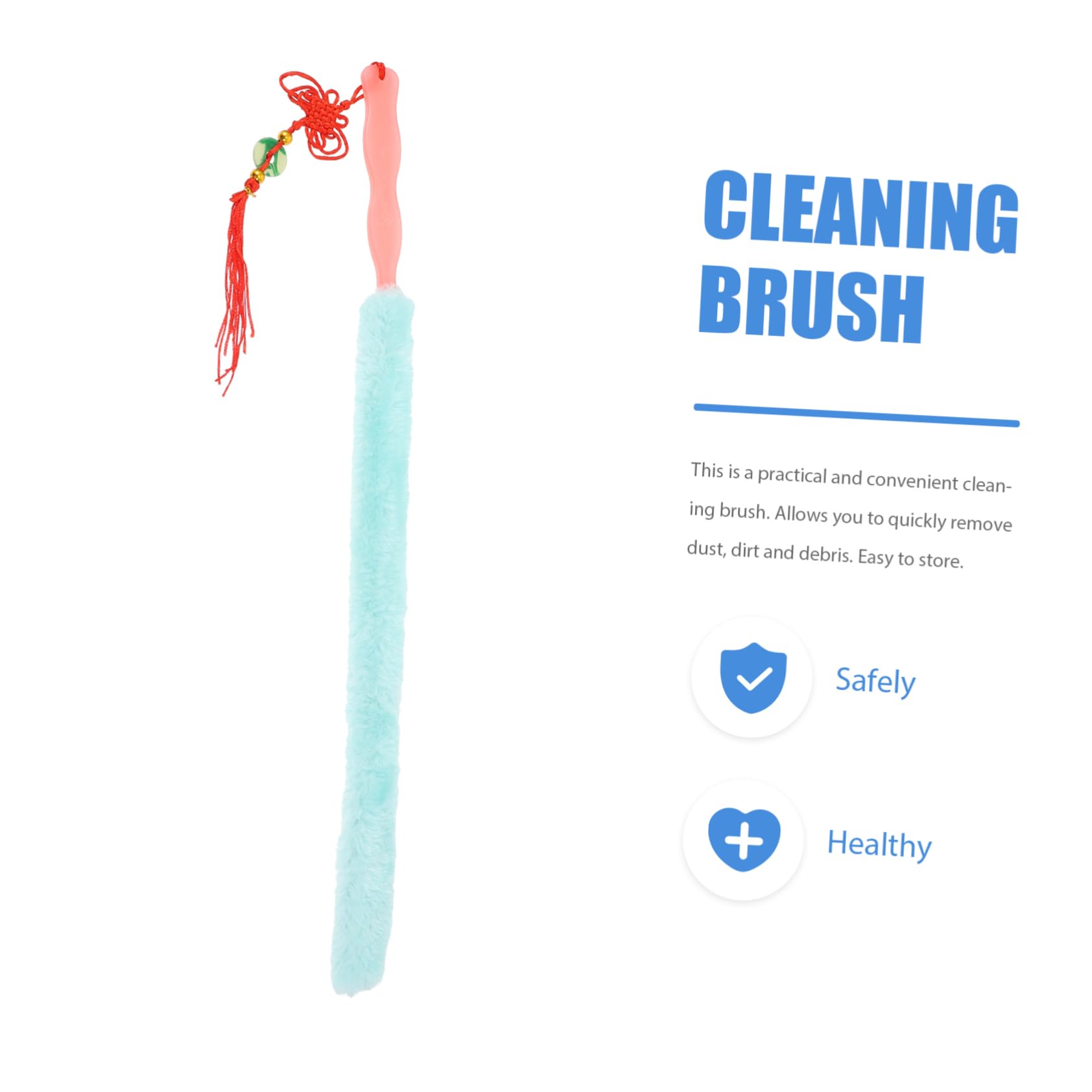 Holibanna 1pc Cleaning Brush Long Flannel for Guzheng Soft Bristles Non-damaging Ideal Instrument Cleaning Tool Random Color