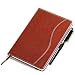 Hardcover Notebook/Journal with Thick Ruled/Lined A5 Paper (8.3" x 5.5") - 100gsm, Ztotop Lay Flat 180° Perforated Leather Notebook with Pen Loop, Brown