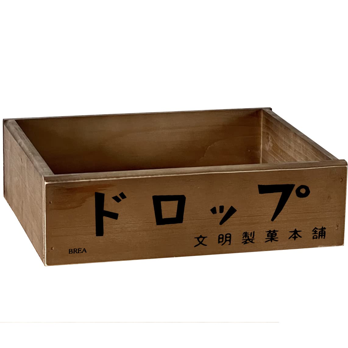 Amazon｜BREA-RT 木箱 収納ボックス 昭和レトロ柄 小物入れ ウッド