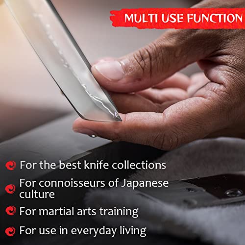 Bundle Of 2 Items - 18,5 Inch Serrated Blade Machete With Nylon Sheath - Saw Blade Machetes With Non-Slip Rubber Handle - Japanese Fixed Blade Tanto Knife - Birthday Christmas #TOP6