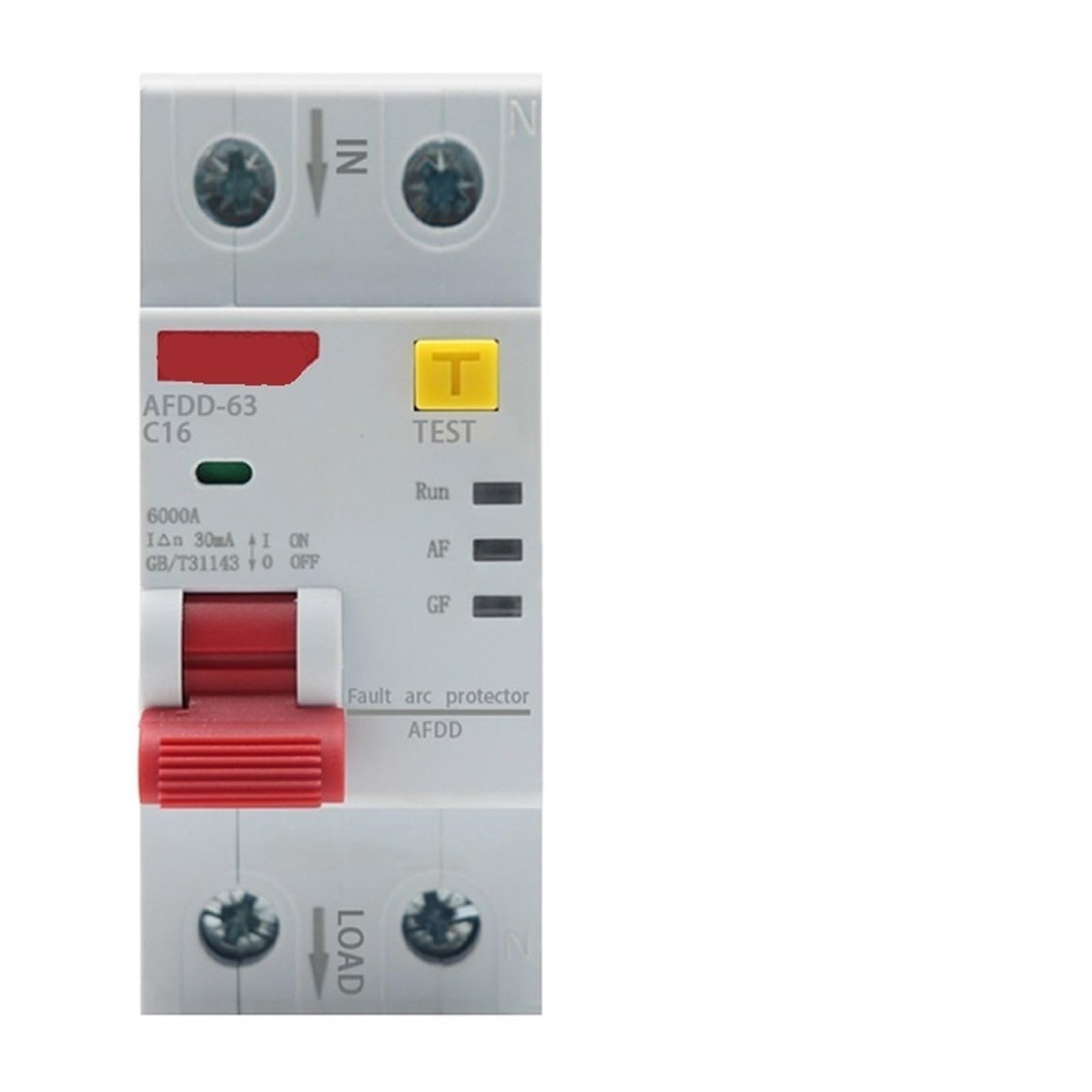 JNVFTCUX 220V 2P AFDD AFCI Arc Fault Protector Detector Circuit Breaker Interrupt Overload Leakage Short Voltage Protection(25 V)