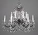 Via Lombardi 12 Light Chandelier Crystal Type: Crystalique Golden Teak, Finish: Ebony Pearl