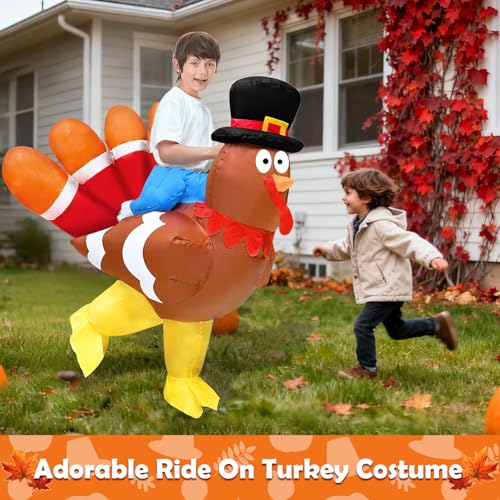 Disfraz Inflable de Pavo para Niños Camlinbo miniatura 6