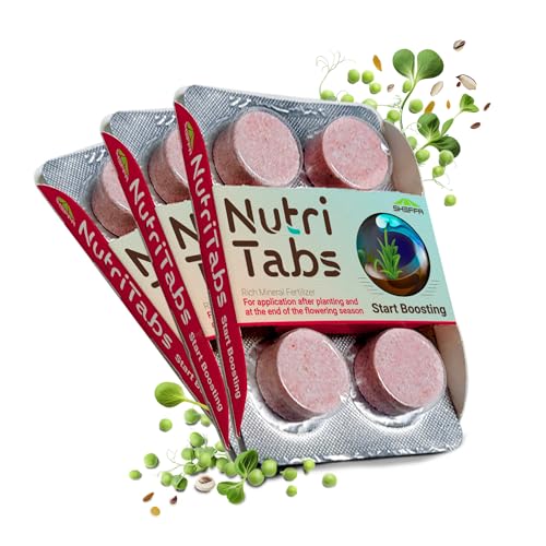 Plant Food for Houseplants - 3 Packs Pink &ldquo;Start Boosting&rdquo; Mineral Tablets; Nitrogen Rich...