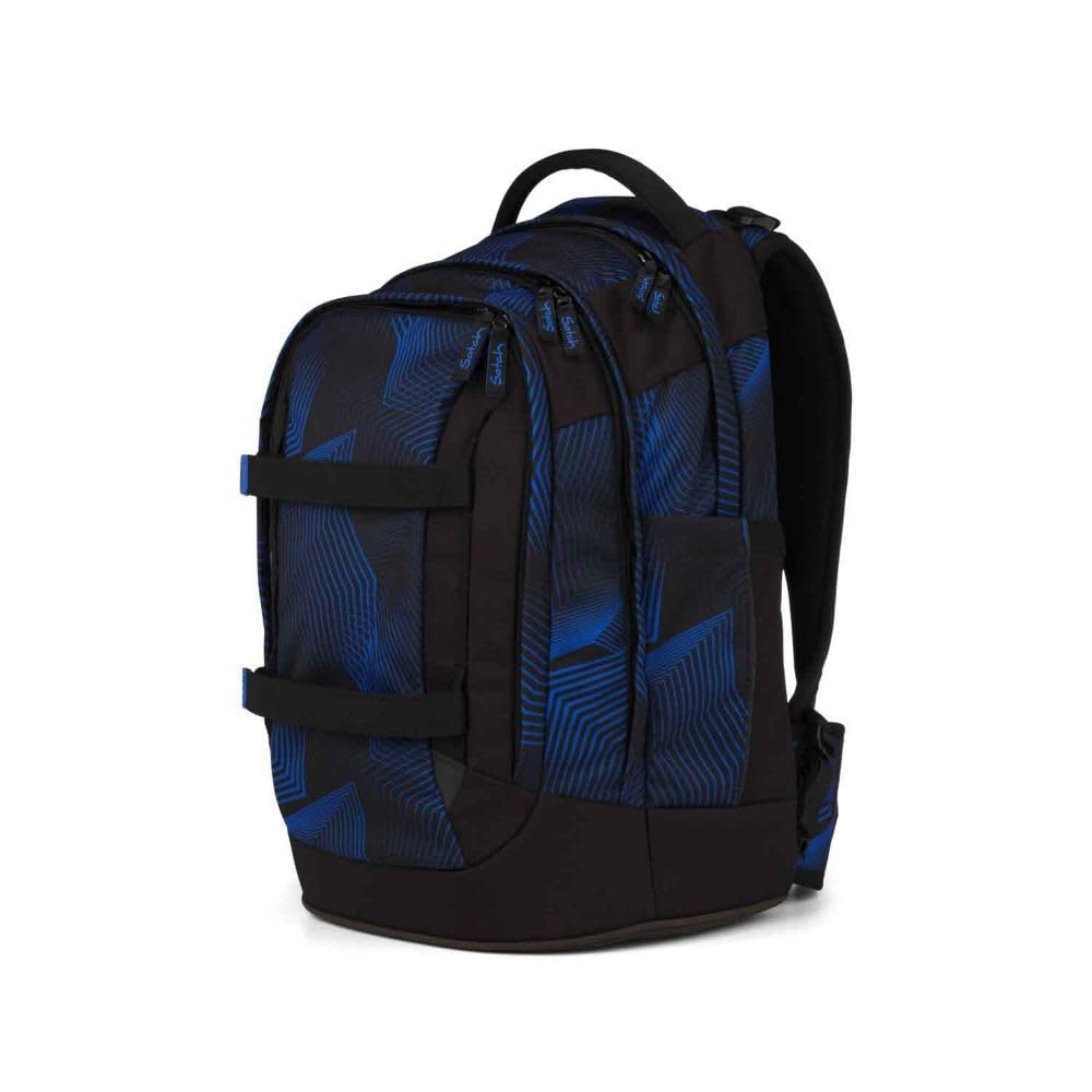 Satch Pack Schulrucksack Set 3tlg. inkl. Schlamperbox und Sportbeutel (Seismic Blue)