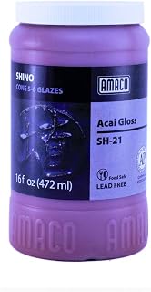 AMACO Shino High Fire Glaze Acai Gloss