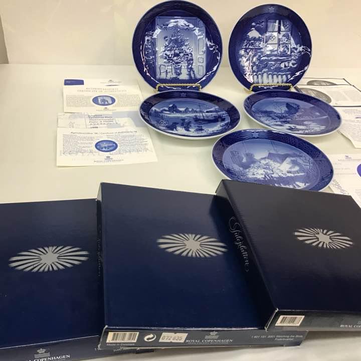 ロイヤルコペンハーゲンイヤープレート1997-2001年 ROYAL COPENHAGEN