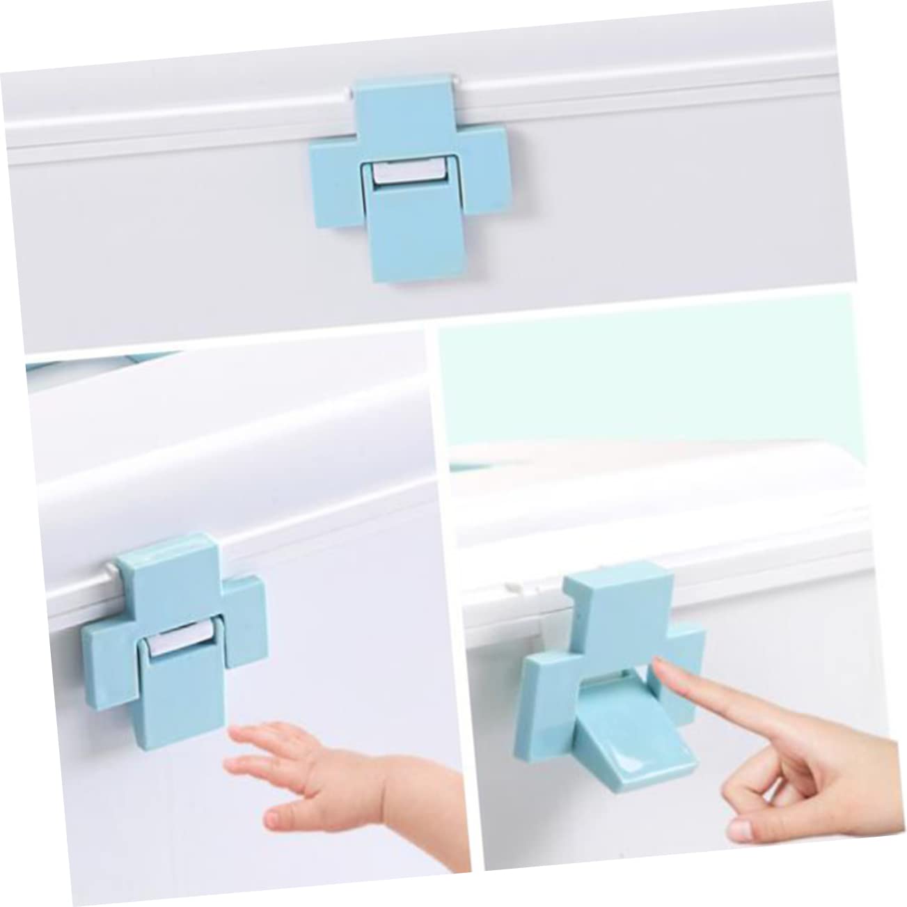 FRCOLOR Valigetta Per Medicinali Di Famiglia Scatola Per Medicinali Leggera Con Organizer Contenitore Per Medicinali Portatile Con Coperchio