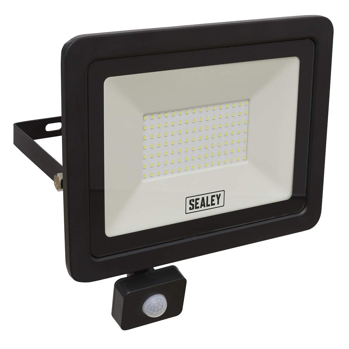 Sealey Black 100W Smd Led Extra-Slim Floodlight With Pir Sensor - Led115pir