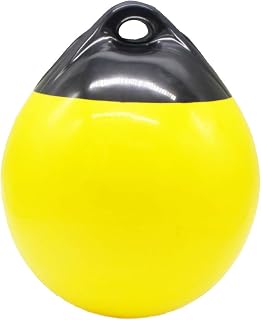 X-Haibei 1 Boat Fender Ball Round Anchor Buoy, Dock Bumper Ball Inflatable Vinyl Shield Protection Marine Mooring Buoy