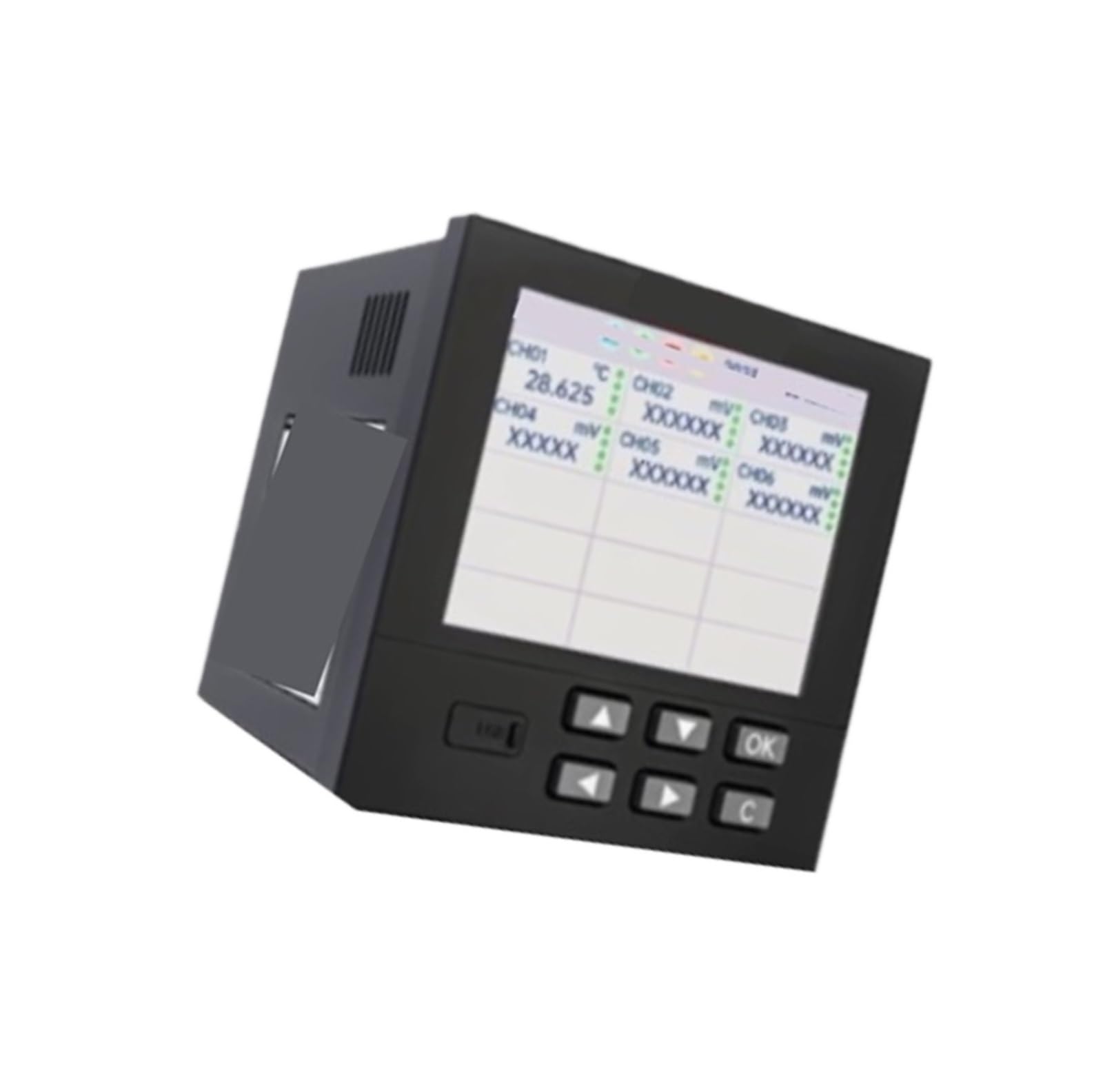 Grabador sin papel, MIK-RN3000 de 4 canales | Registrador de voltaje actual de presión de temperatura