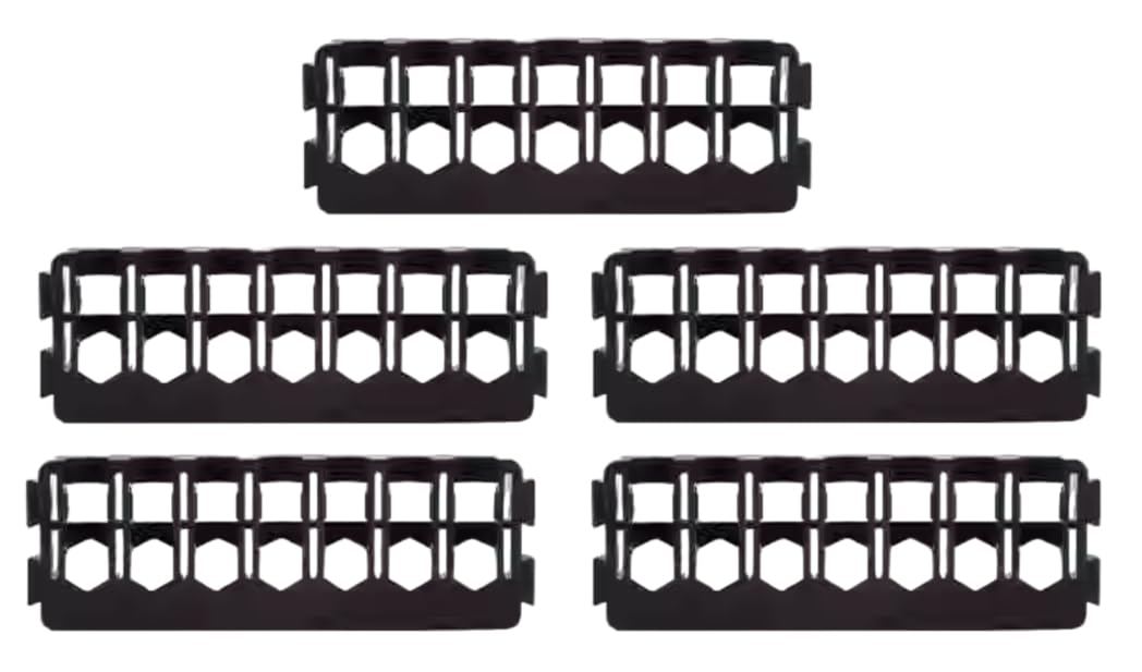 Tolxh 5PCS #N540501 N540501-2IN Black 7-Hole Batch Insert Strip 75mm*25mm Batch Head Frame Quality Durable New Replacement Parts For Dewalt