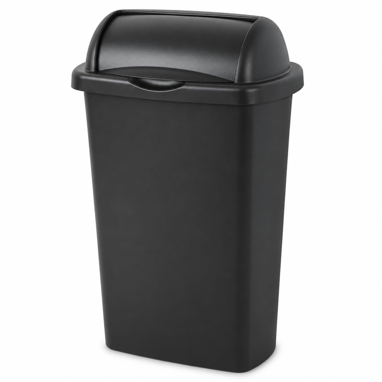 Amazon.com: QJLSOE13 Gallon Black Plastic Roll Top Trash Can, ZQ