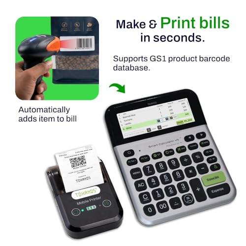 TOHANDS Store TOHANDS Smart Billing Calculator V5 with Printer and - Image 5